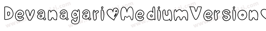 Devanagari MediumVersion 1字体转换